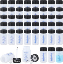 Lnrueg 60 Pcs 2 Oz Touch up Paint Container - Empty Paint Touch up Bottles with