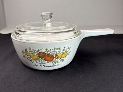 Vintage Corning Ware Spice of Life 1.5 Pint La Marjolaine P-82-B Sauce Pan w/Lid