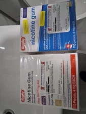 Rugby Nicotine Gum 4mg Uncoated Original Flavor Sugar Free 110 Pieces Exp 10/27+