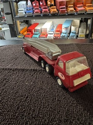 TONKA Mini Toy Fire Truck Hook and Ladder Red Metal 55170 Vintage 1970s GUC
