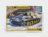 1:35 Zvezda Tank T-70B Soviet Light Tank Military 1942 Kit ZS3631 Modellbau