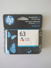 NEW/SEALED HP 63 OEM TRI-COLOR INK CYAN/MAGENTA/YELLOW - EXPIRE July 2024