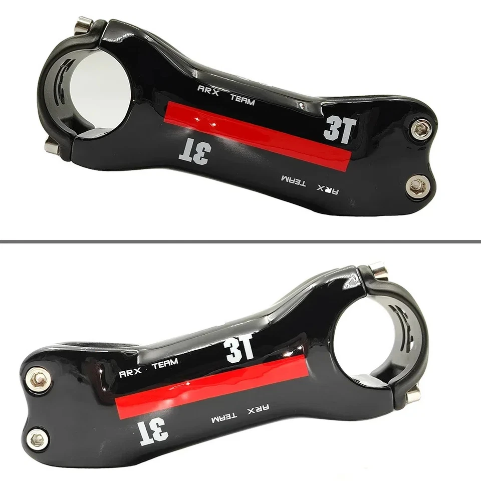 3T Road Bike Stem Carbon Fiber Mtb Bicycle Stem Angle 6/17 Degree 28.6mm Parts - Image 3 of 4