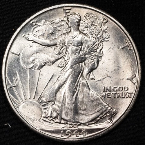 1944-S Walking Liberty Silver Half Dollar San Francisco Mint Uncirculated BU