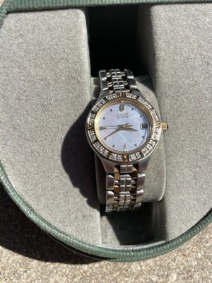 Citizen Ladies Eco-Drive MOP Dial Diamond Two Tone Bracelet Watch 750978