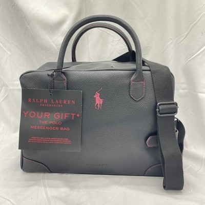 Ralph Lauren Fragrances The Polo Messenger Tote Bag Faux Leather