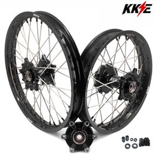 KKE 1.85*21/2.5*18 Cush Drive Wheels for Yamaha Tenere 700 2019-2025 Black Nuts