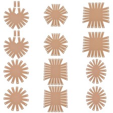 12 PCS Woven Basket Base Weaving Hollow Making Forms Beginners Paper Template