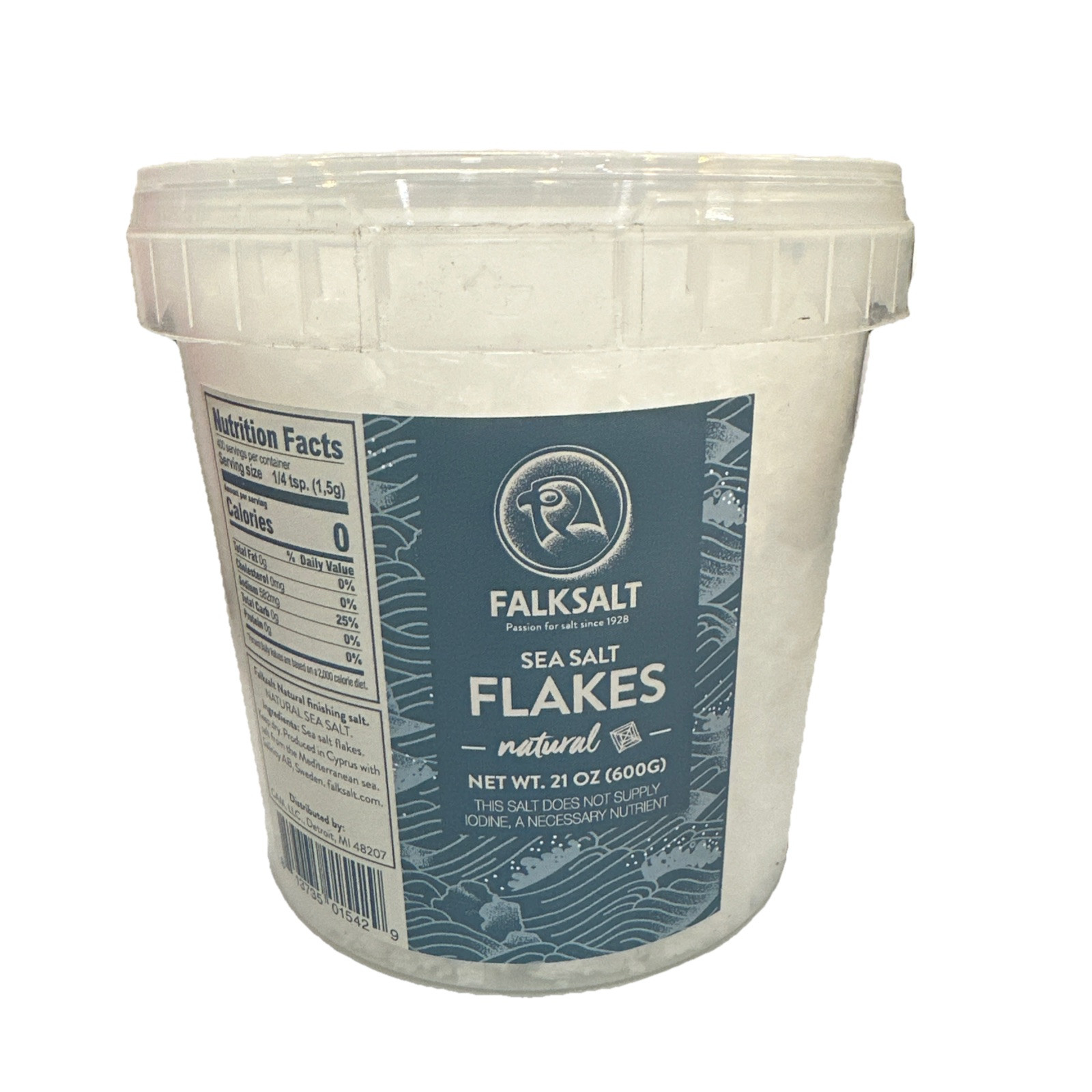FALKSALT | Sea Salt Flakes 21 Oz | Gourmet Finishing Salt |