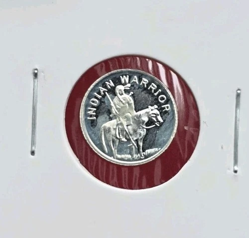 2013 Texas Indian Warrior - 1 Gram .999 Fine Silver Bullion Round Coin Bar