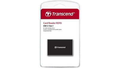 Transcend Kartenleser RDF8 schwarz USB 3.1 TS-RDF8K2 Multi-Card Reader OVP