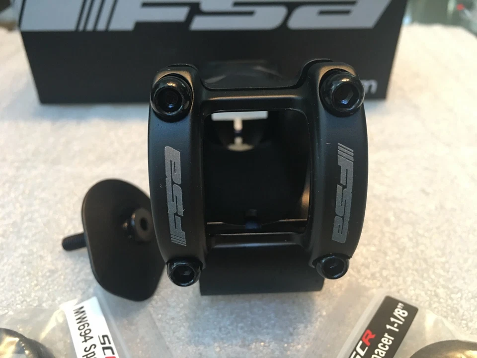 FSA SLK-SCR Stem for either 1 1/8th or 1 1/4" steerer tube 6 deg x 31.8mmx110mm - Image 3 of 4