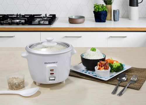 Electric Rice Cooker with Automatic Keep Warm Makes Soups, Stews, Grains, Hot C - Picture 5 of 7