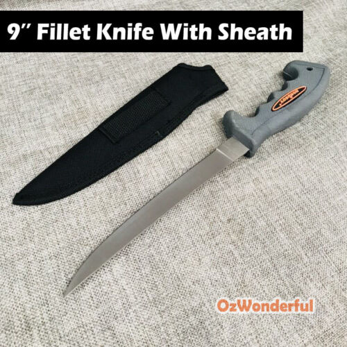 9" Knife Hunting Camping Fishing Cooking Knife Survival Partially Sharp Tactical - Picture 2 of 7