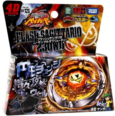 Flash Sagittario 230WD Metal Fury 4D Beyblade BB-126 - USA
