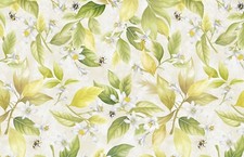 108 Wide Back Quilt Fabric, Windham 100 Cotton, Lemon Blossoms, Bees