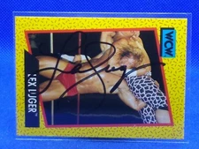 AUTOGRAPH "The Total Package" Lex Luger 1991 Impel WCW #20