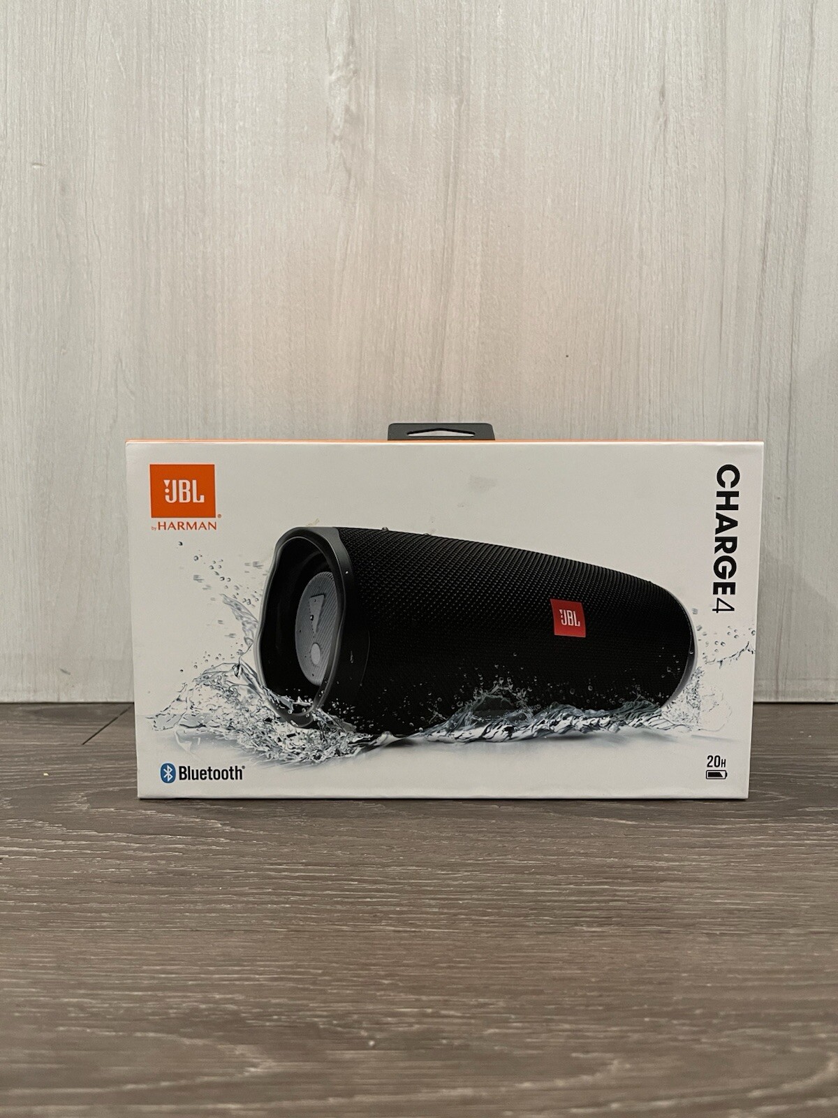 JBL Charge 4 Portable Bluetooth Speaker in Sleek Black Design