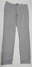 L.O.G.G. By H&M Blue Pin Striped Chino Women ...