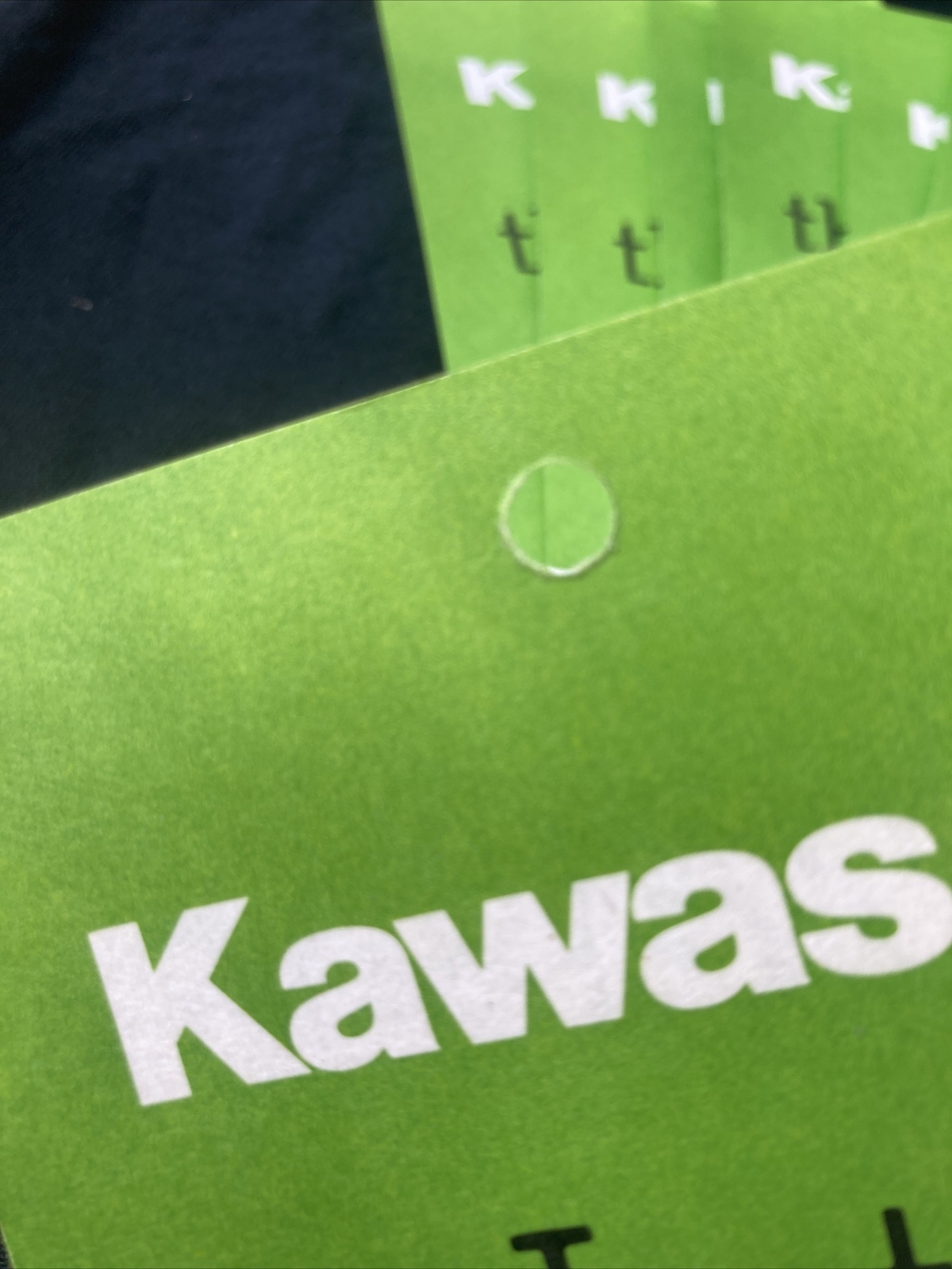 Kawasaki Dealer Hang Tag H1 Z1 Z1R KZ1000 GPZ Eddie Lawson Dealership