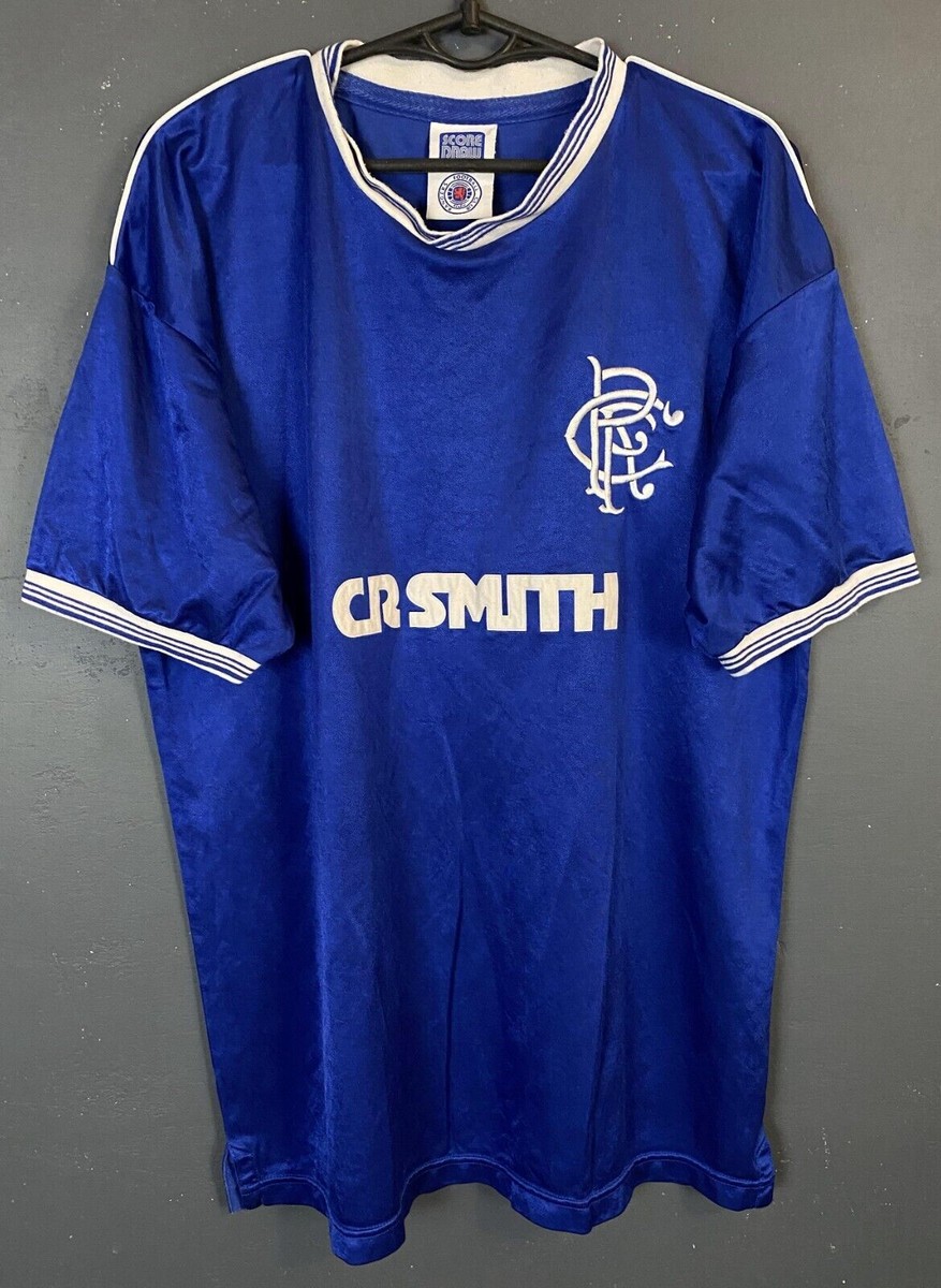 RETRO REPLICA MEN'S FC RANGERS GLASGOW 1984/1987 FOOTBALL SOCCER