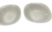 Royal Norfolk White Ceramic Bowls Set Of 2 Microwave & Dishwasher Safe 7.5 Inche