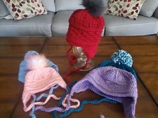 Made to order Handmade Crochet/Knit Toddler Earflap Hat
