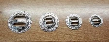 Pico Edge Sterling Overlay SLOTTED Concho  - Various sizes (EACH)