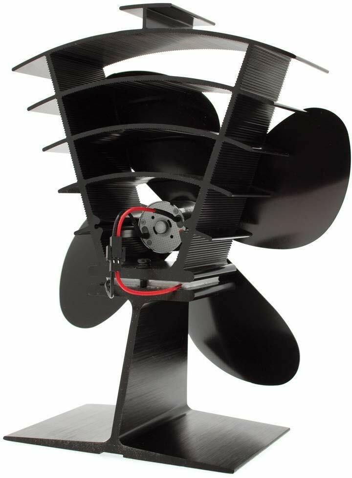 Valiant (FIR361) Premium IV 4-Blade Heat Powered Log Burner u0026amp; Stove  Fan, Black | eBay
