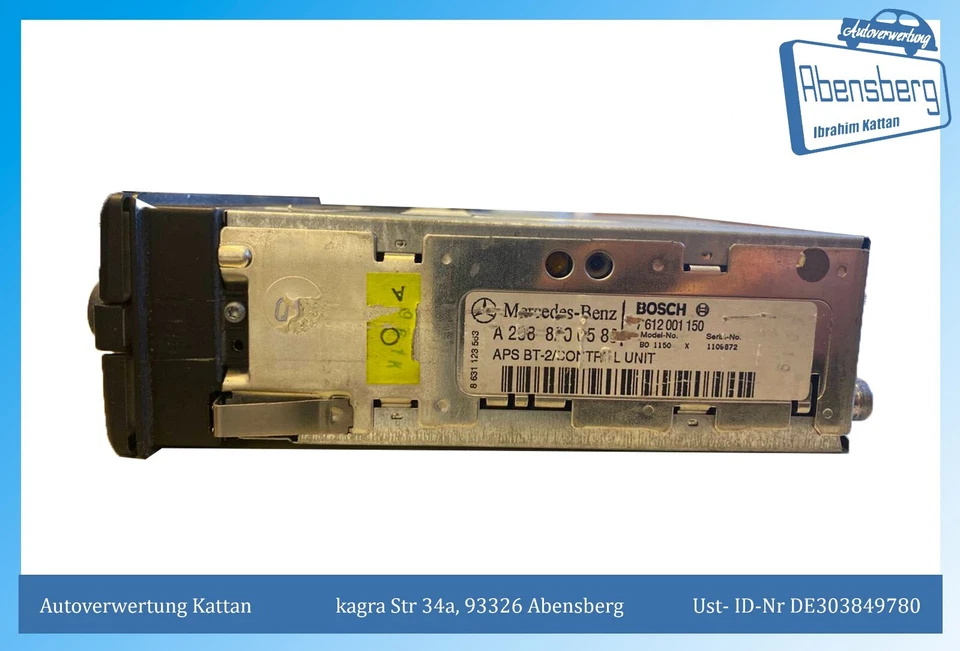 gebr-Mercedes Benz W208 APS BT-2 Control BO1150 Bosch Kassette Navigationssystem - Bild 3 von 4