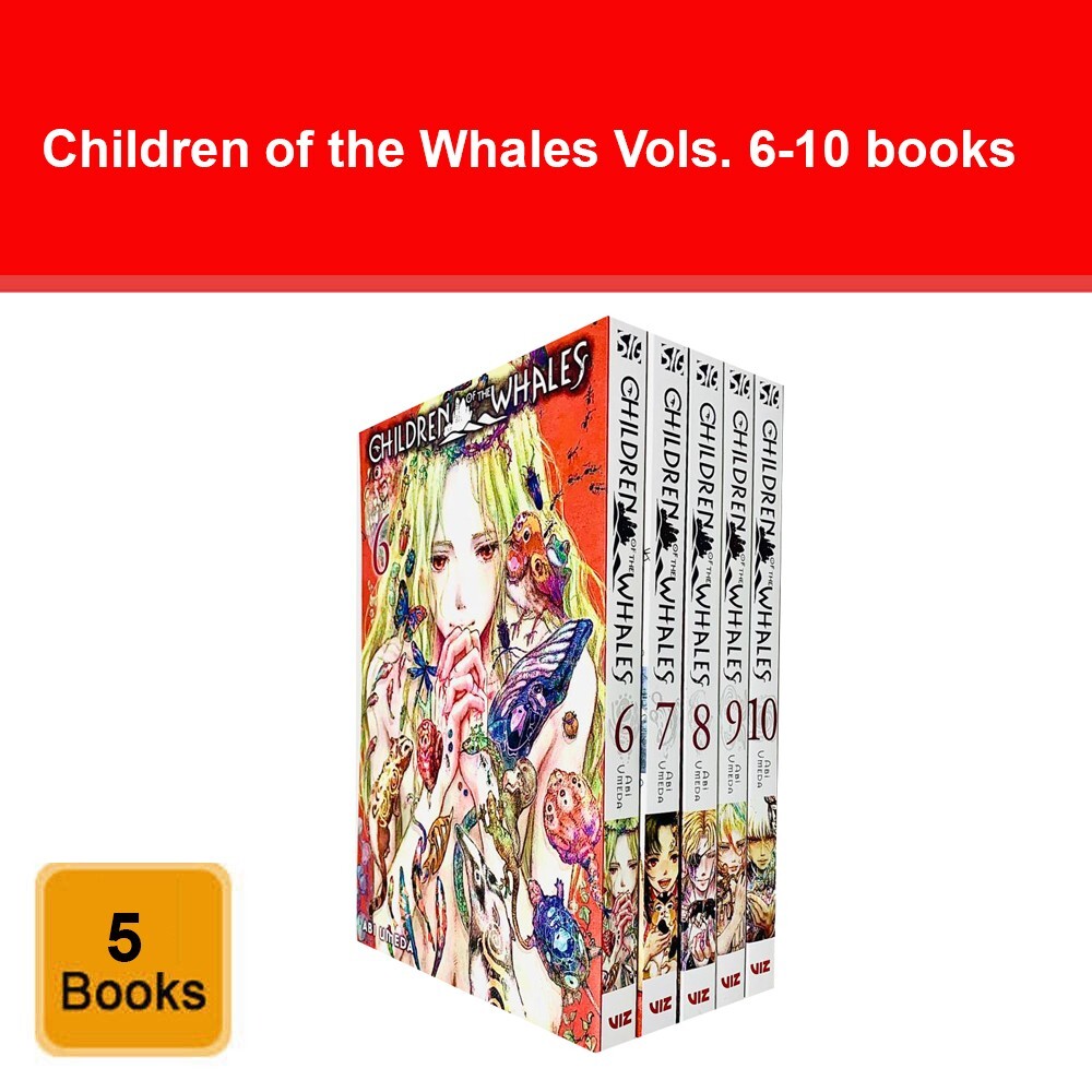 Children of the Whales Vols. 6 - 10 Books Set by Abi Umeda Volume 6, 7, 8, 9, 10