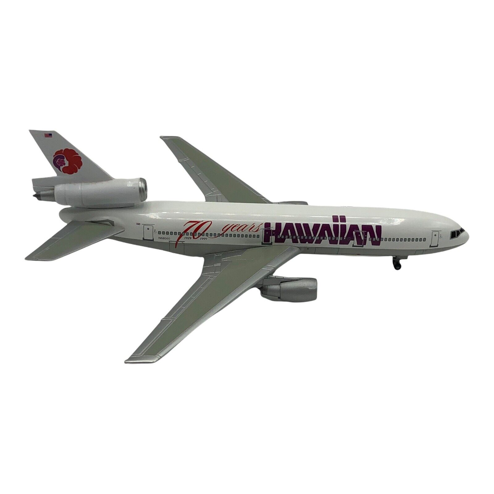 Jet-X JX021 1:400 Scale Die Cast Hawaiian 70 Years DC-10-30 China 2000  eBay