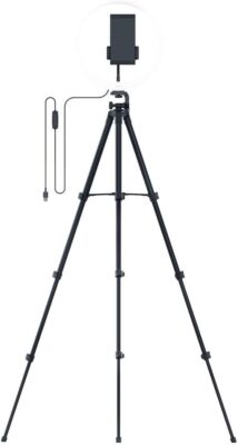 Razer Ring Light 12'' USB LED Streaming Broadcasting Tripod Stand Phone Holder