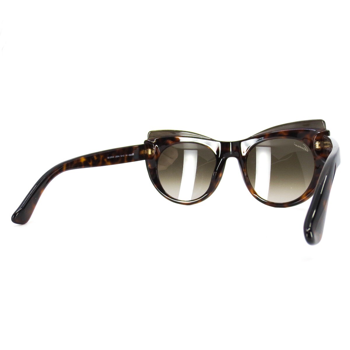 Gucci Brown Tortoise Cat-Eye Sunglasses GG 3781/S Gucci GG 3781/S LSDHA Havana Brown Sunglasses Cat-eye 52-22  main image 3