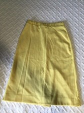 Vintage Woman  s Skirt Retro  70s Style Yellow