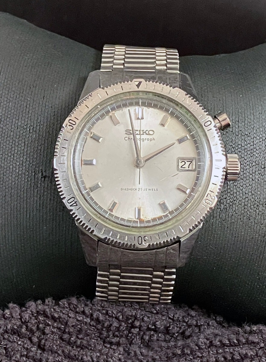 SEIKO 5717-8990 Mono Pusher One-Push Chronograph 1964 - Manual