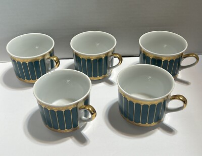 コレクション Leander 1946 RGK China de Boheme 5 Set Leander 1946 “3” Cup & Saucer China De Boheme RGK & One