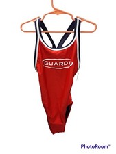 TYR Life Guard Swimsuit size 28 womens Red