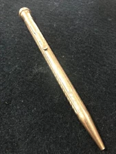 Wahl Eversharp Mechanical Pencil Gold-Filled, Chevron Pattern 5 inch