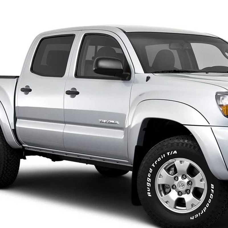 3PCS For 2005-2015 Tacoma Emblems Letter Badges Chrome Side Door & Rear Rear Kit Foto 2 de 4