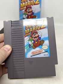 SUPER MARIO BROS. 2 MARIO MADNESS NINTENDO NES BOX AND GAME 
