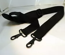 Black Shoulder Strap for tripod Manfrotto Gitzo - sturdy padded w/ metal clips