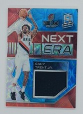 2018-19 Spectra Next Era Neon Blue Prizm Gary Trent Jr, #d/49, Jersey