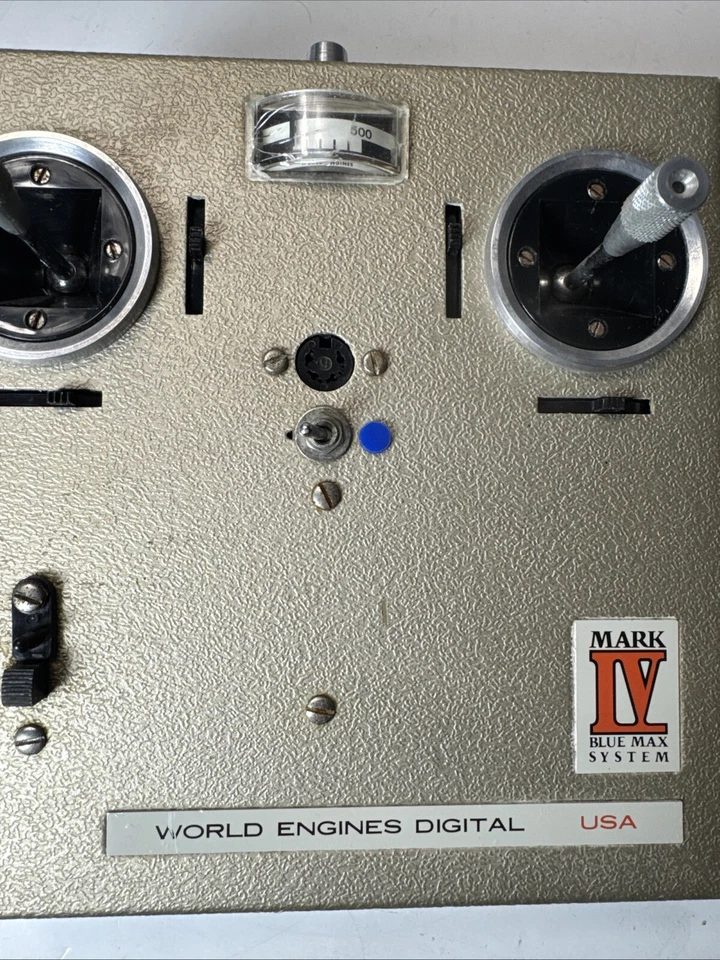 World Engines Blue Max Mark IV Transmitter R/c Model Airplane As Is Untested - Image 3 of 4