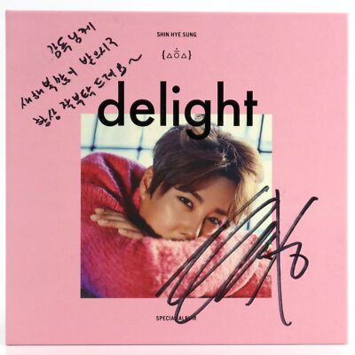 Shin Hye Sung - Delight Signed Autographed Album Promo CD 2016 K-Pop Shinhwa