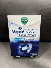 Vicks VapoCool Sore Throat Lozenges Winterfrost  16 Each By Vicks