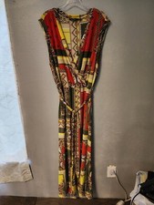 Mlle Gabrielle Woman Plus Size 3X Yellow  Multicolor Sleeveless  Maxi dress 