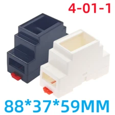 PLC Rail Junction Box 88x37x59mm ABS Plastic Flame Retardant Project Case 4-01-1