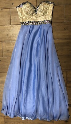 SHERRY HILL Evening Prom Homecoming DRESS Periwinkle Blue T0NS Of CRYSTALS Sz 8 | eBay SHERRY HILL Evening Prom Homecoming DRESS Periwinkle Blue T0NS Of CRYSTALS Sz 8 | eBay