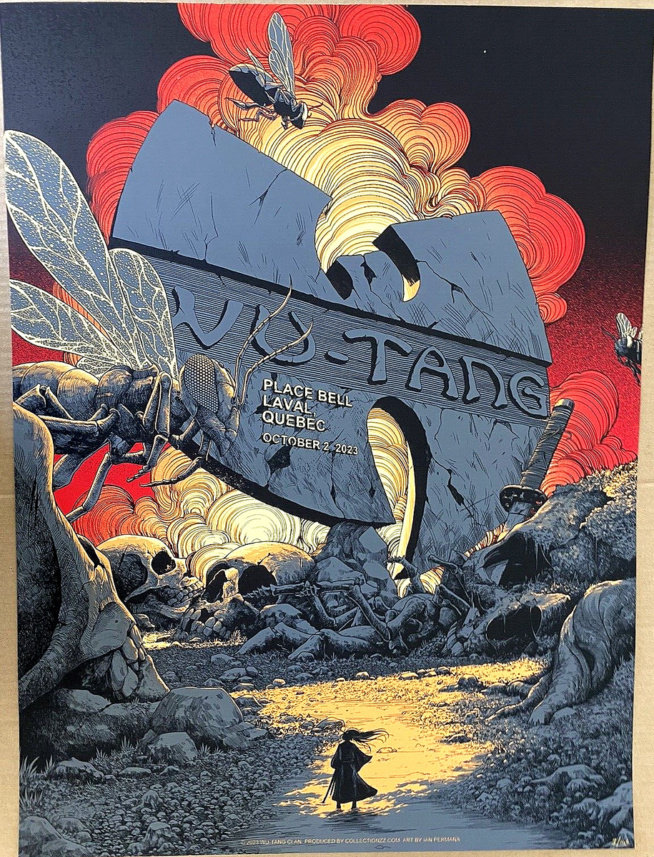 OFFICIAL WU-TANG CLAN POSTER Laval Quebec CANADA Oct 1st 2023 #3
